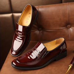 LAORENTOU Men's Pointed Toe Dress Shoes Slip On Formal Dress Shoes