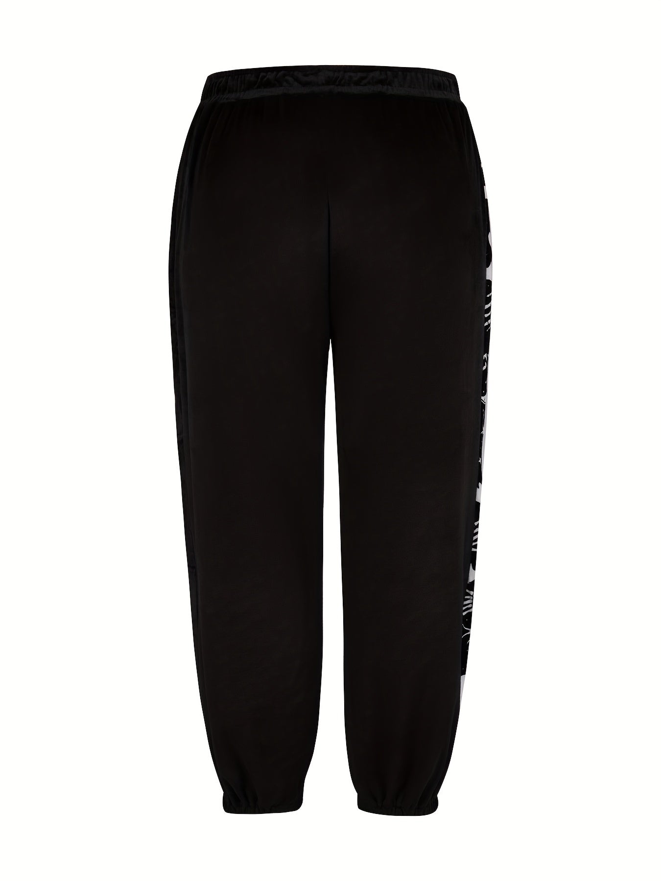 Women's Plus Skull Print Tapered Leg Pants