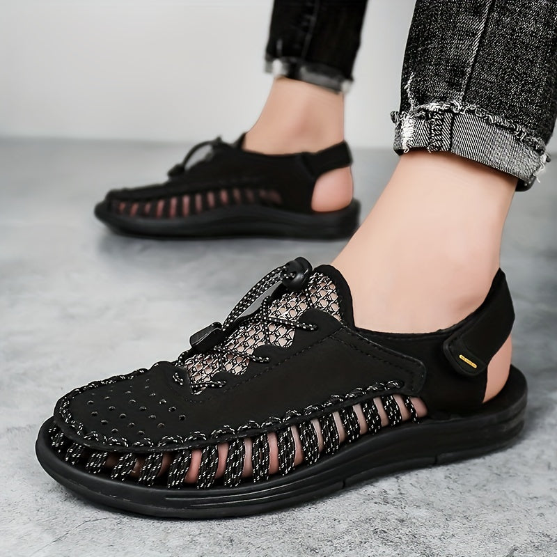 Men's Lightweight Closed Toe Sandals with Anti-Skid Sole