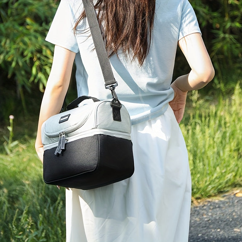 Double Layered Insulated Bag Portable Thickened Large Capacity Thermal Lunch Bag