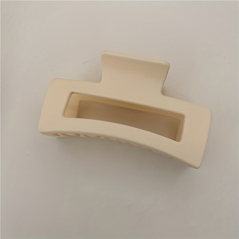 6pcs Matte Square Hair Claw Clip Non Slip Strong Hold Grip Hair Jaw Clip