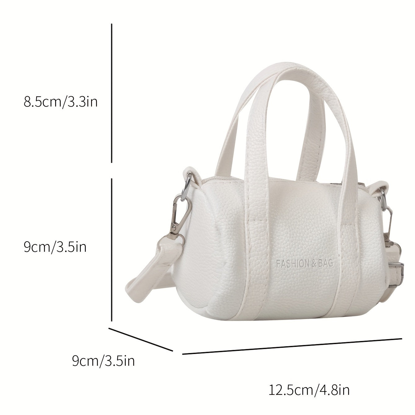 Mini Crossbody Boston Bag PU Shoulder Satchel Women's Casual Handbag