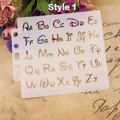 Alphabet Letter Stencils Template for Painting Scrapbooking Embossing