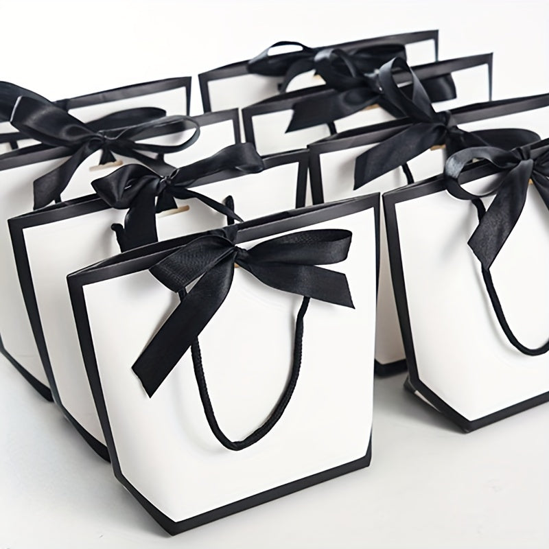5pcs Party Tote Bags with Handles for Birthdays & Holidays