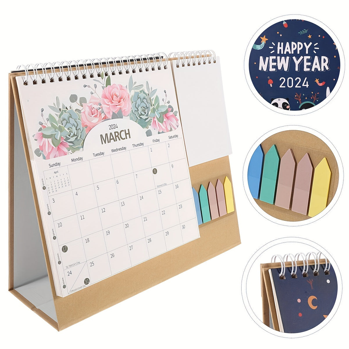 1pc Multifunctional Desk Calendar Schedule Planning Desk Calendar