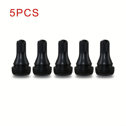 5pcs TR412 Short Tire Valve Stems for Standard Vehicle Tires