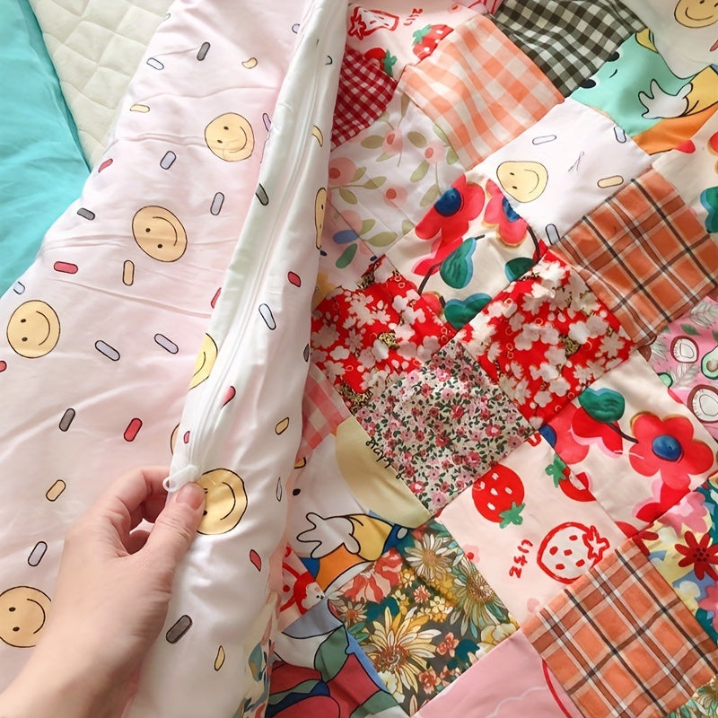 8pcs Large Size Cartoon Printed Fabric Bed Sheet Quilt Doll Patchwork DIY Fabric