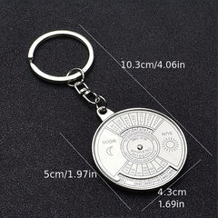 Mini Unique 50 Years Perpetual Calendar Key Chain