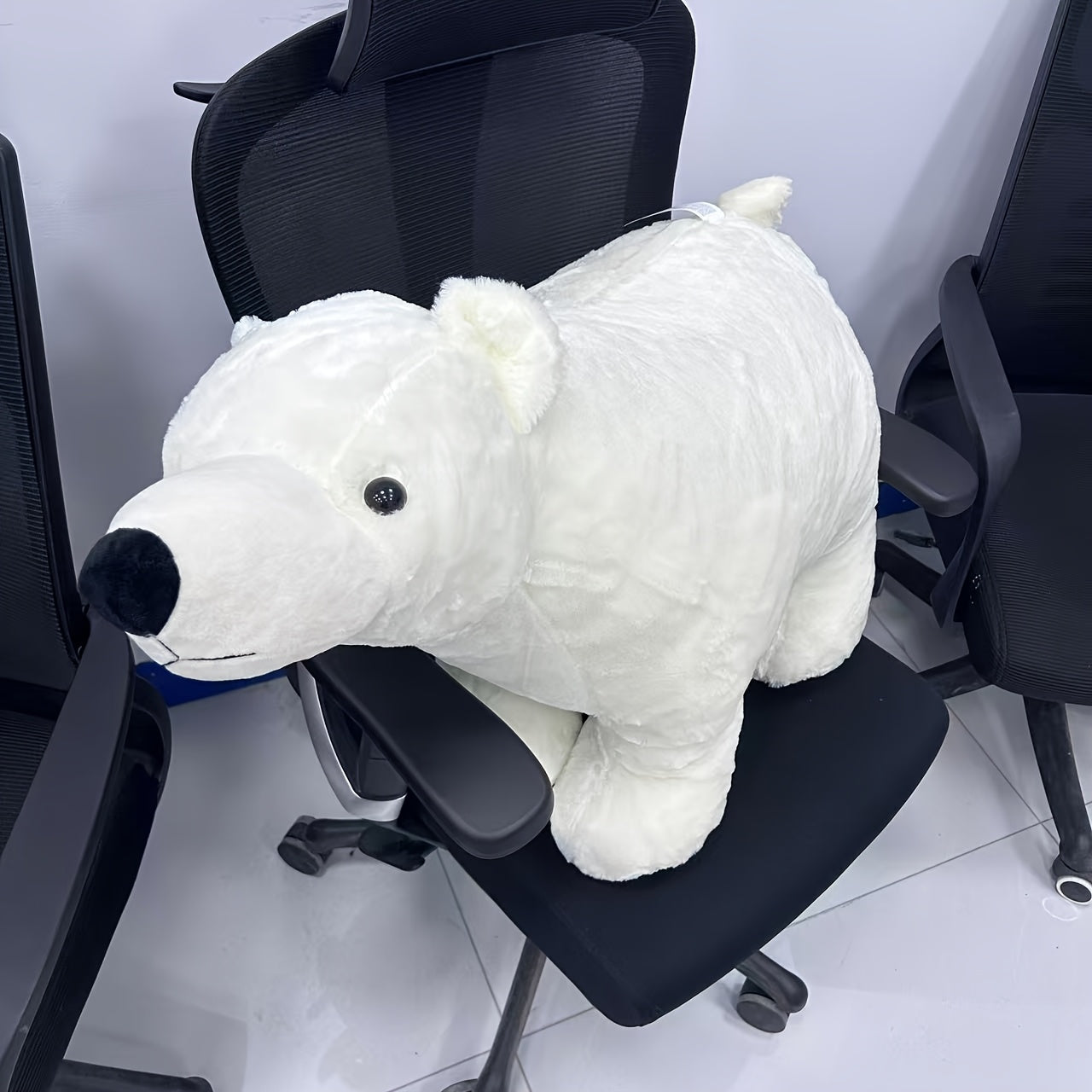 Soft Polar Bear Plush Doll Gift for Kids - Birthday Halloween Christmas