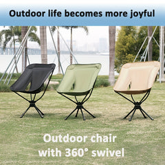 Portable Rotating Chair for Camping Hiking Fishing