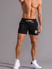 Men's Active Stretch Waist Drawstring Shorts with Pockets