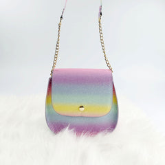 Gradient Glitter Small Crossbody Bag for Girls