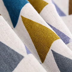 Fashionable Geometric Plaid Linen Apron with Pocket