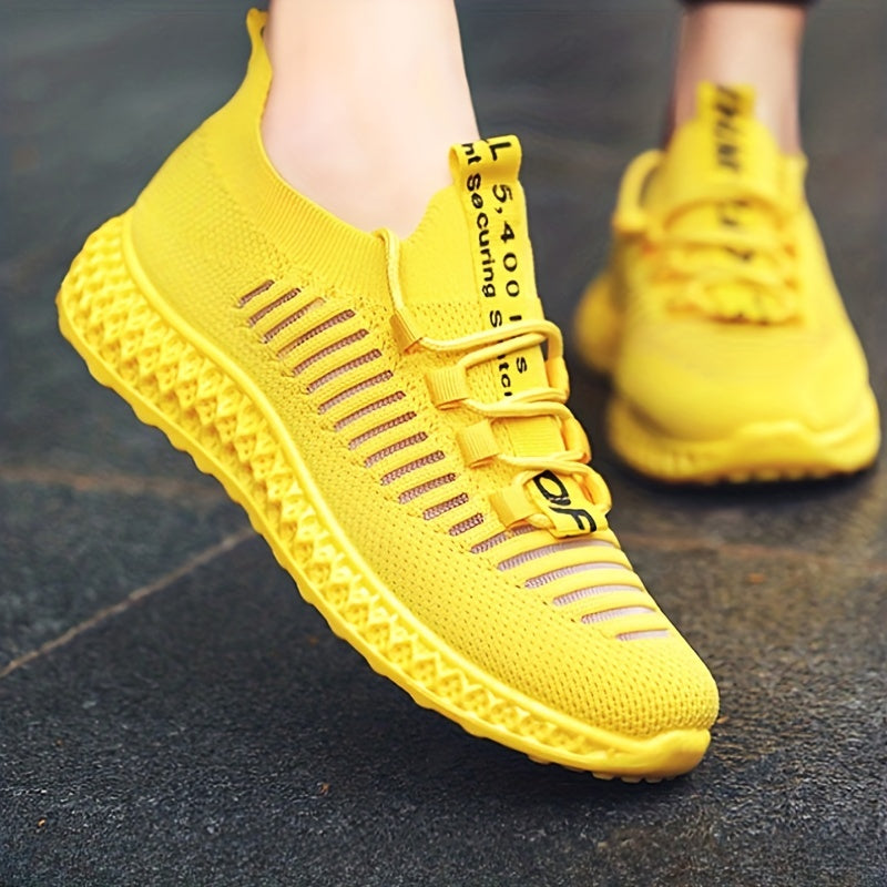 Women's Stripe Running Shoes Breathable Casual Sneakers