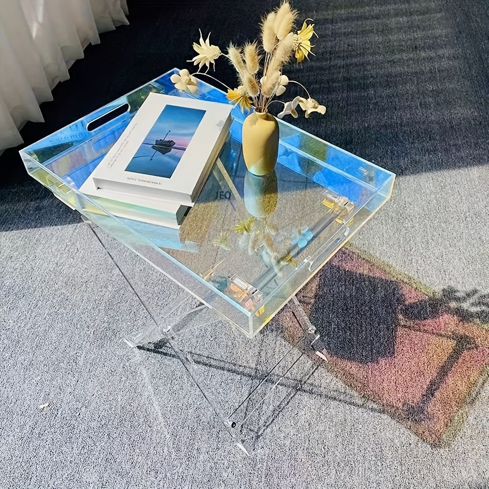 Portable Acrylic Folding Table for Home and Office