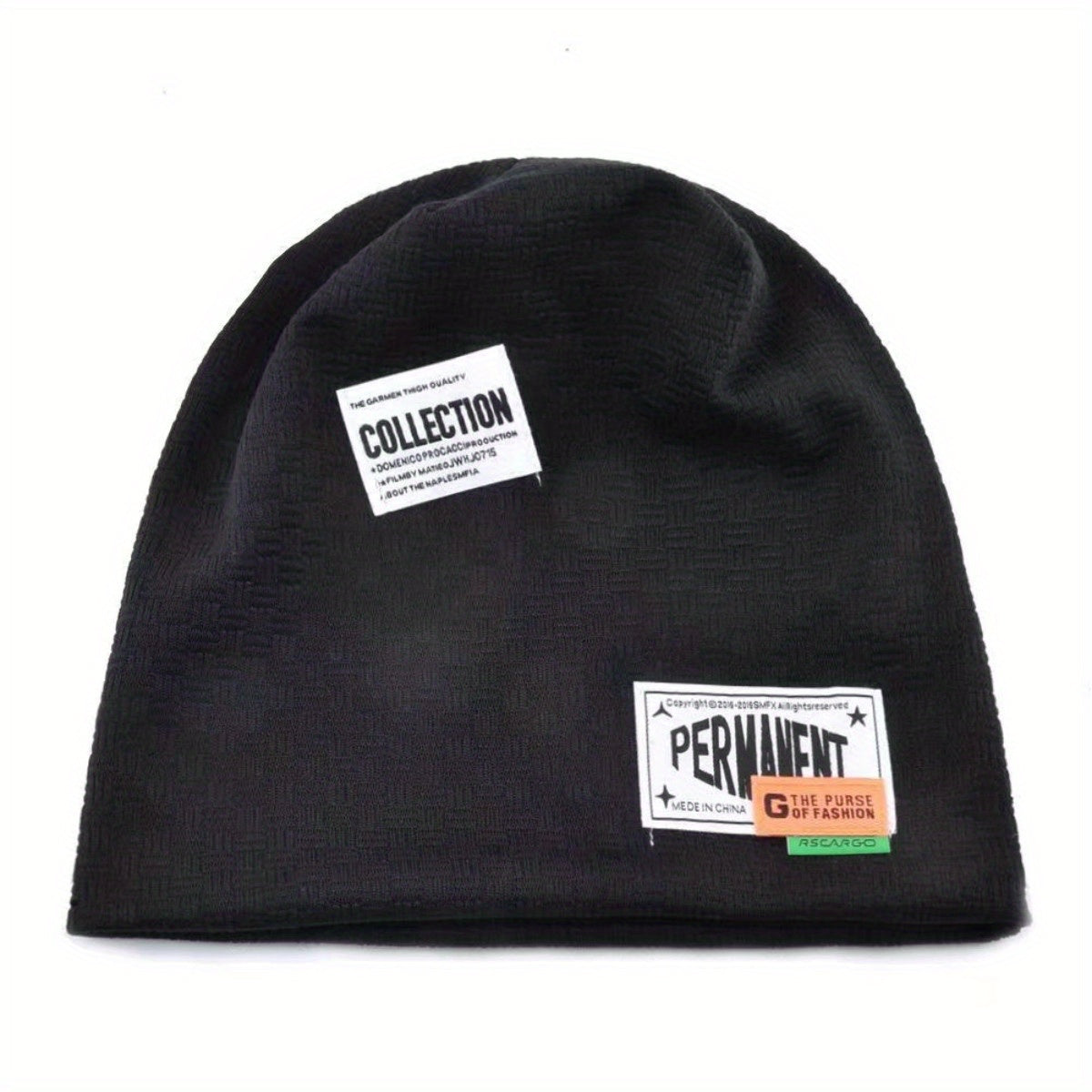 Slouchy Knit Beanie Hat Elastic Skull Cap Warm Lightweight Unisex