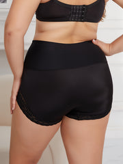 2 Pack Plus Size Lace High Waist Shapewear Panties Set