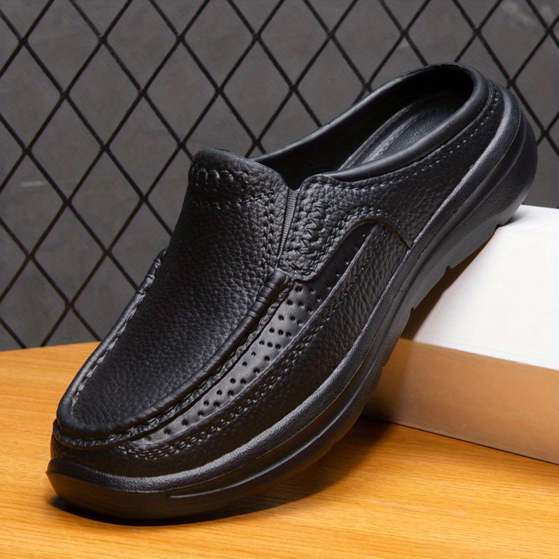 Men's Slip-on Mules Casual Walking Slippers Backless Loafers