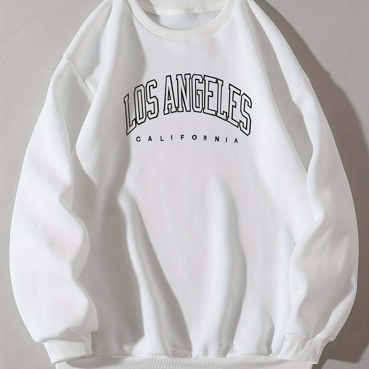 Letter Print Crew Neck Sweatshirt Casual Long Sleeve Sweatshirt