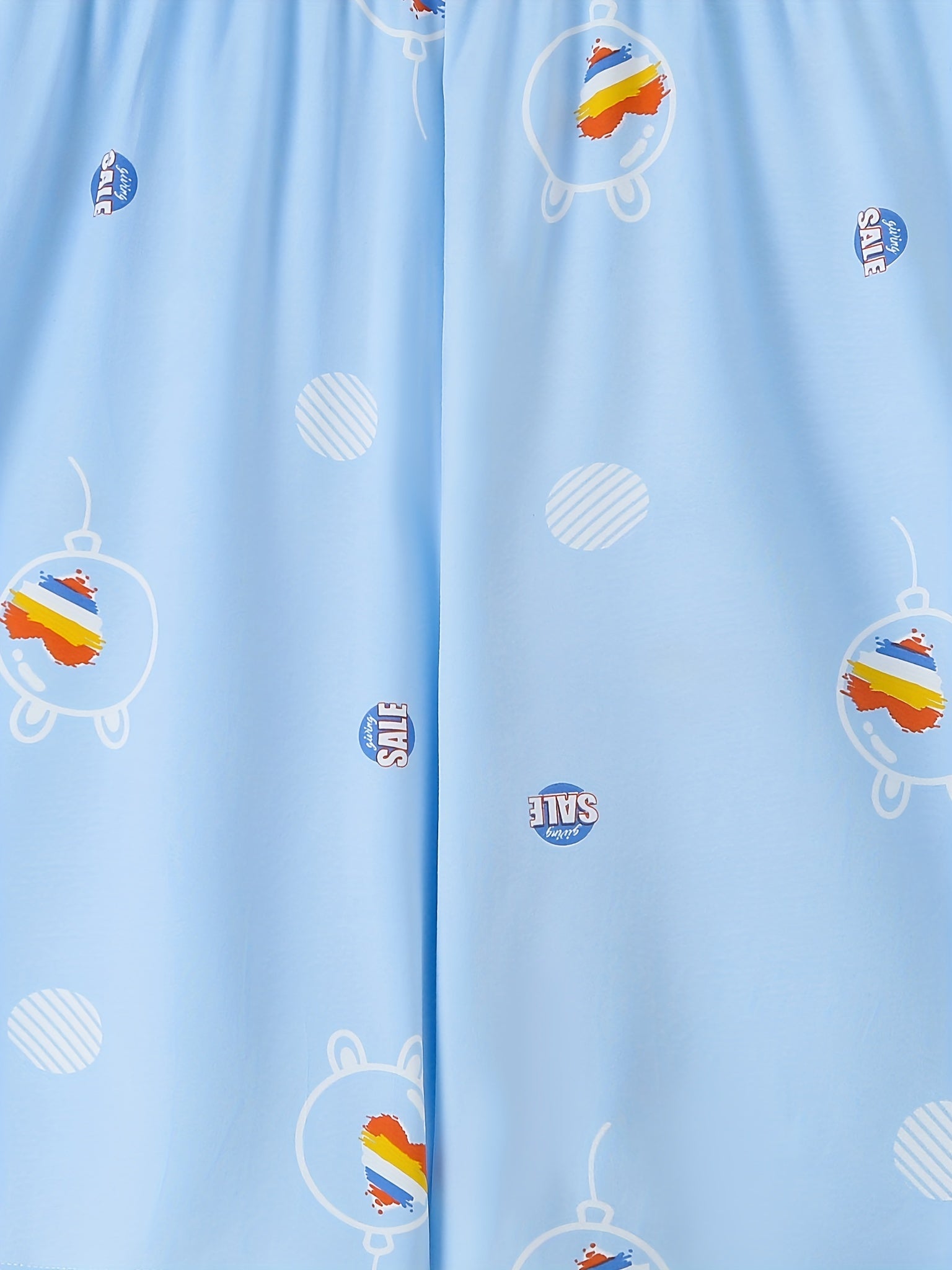  Pajama Bottoms Women's Plus Cartoon Print Elastic Loose Summer Shorts