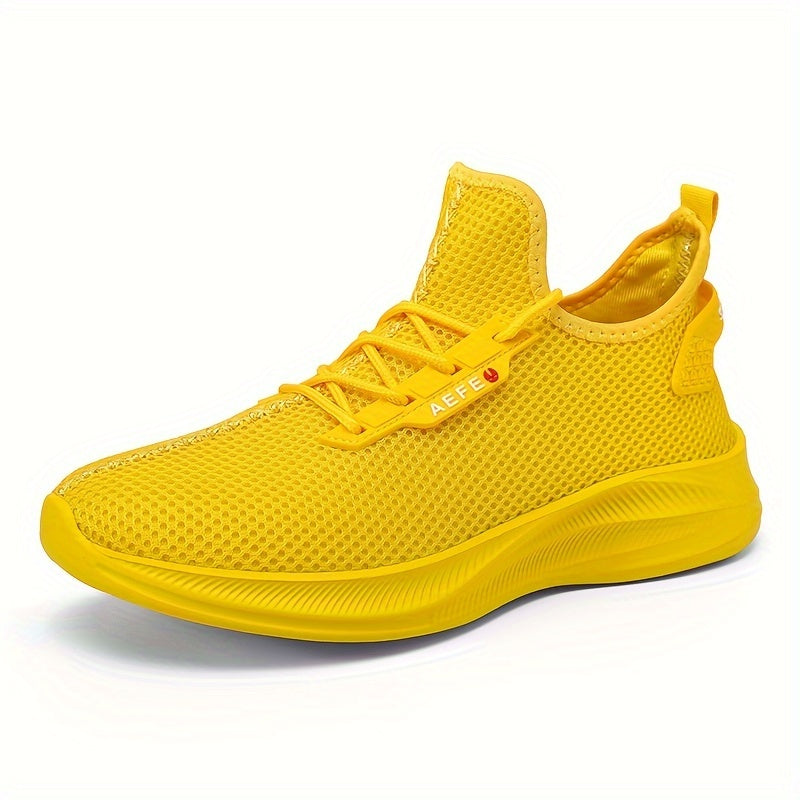 Men's Breathable Sneakers Comfy Non Slip Lace Up Shoes