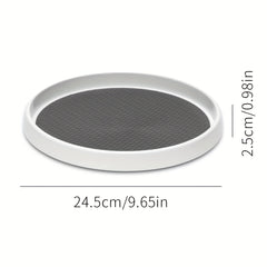 4pcs Lazy Susan Turntable Spice Organizer Rotating Seasoning Rack