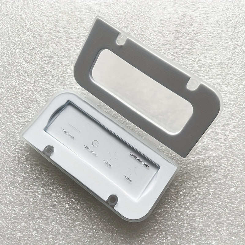 Microscope Stage Calibrating Slide 0.01mm 0.1mm Division Objective Ruler Ret