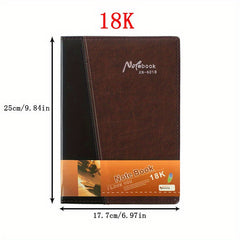 Leather Business Notebook 100 Pages Meeting Record Diary