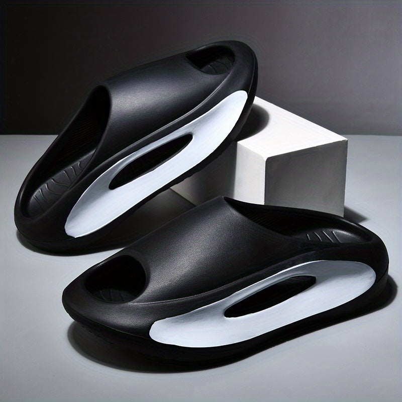 Men Cloud Slides Pillow Slippers Lightweight Open Toe Shoes