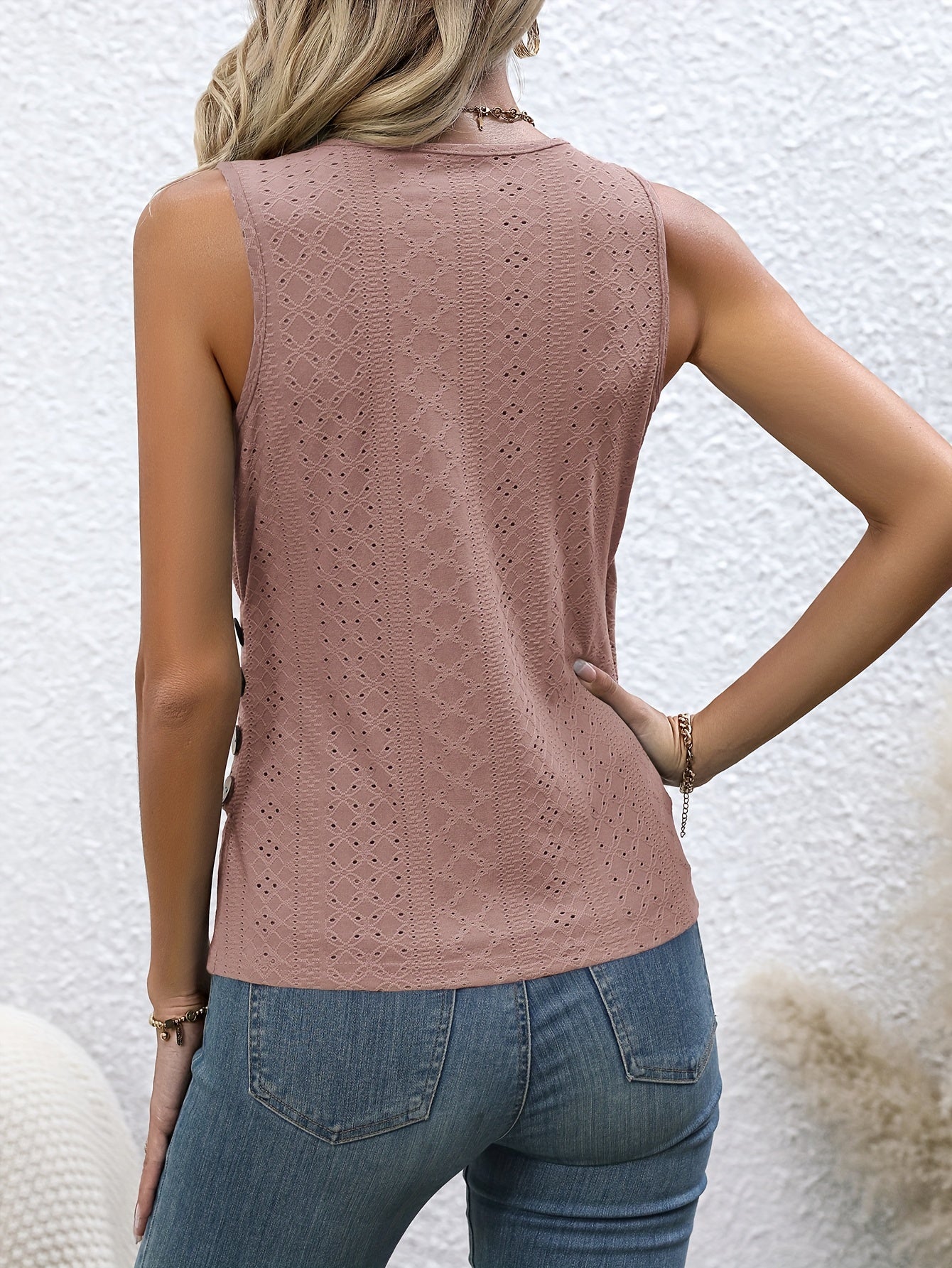 Surplice Neck Solid Tank Top Casual Slim Ruched Tops Women's Clothing