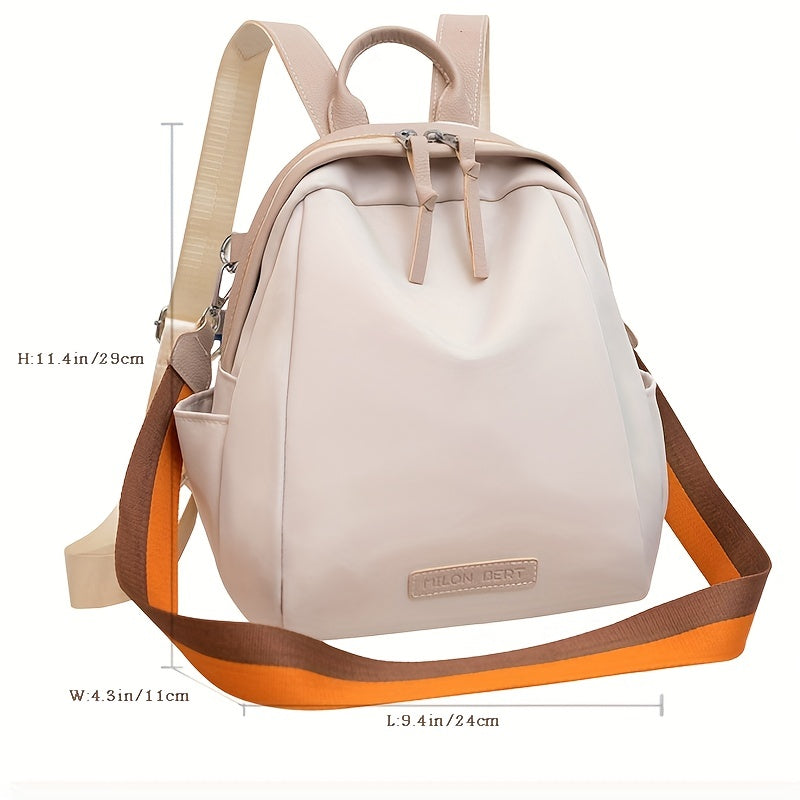 Casual Zipper Backpack All Match Storage Travel Daypack