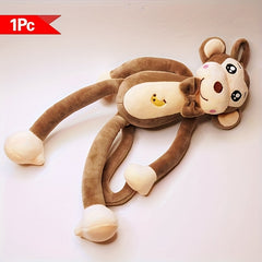 Adorable Monkey Plush Toy Soft & Cuddly Animal Friend for Playtime Festive Decor