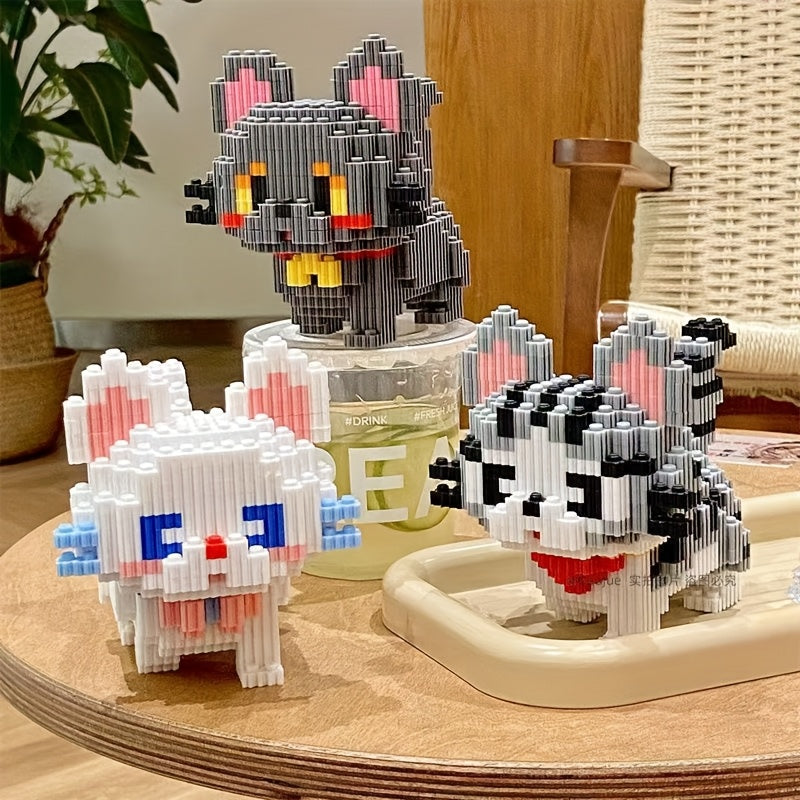 1871pcs Cartoon Cat Building Blocks Set for Adults and Teens