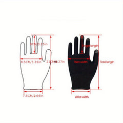 2pcs Touch Screen Game Gloves Anti-scratch Sweat Sensitive Figer Gloves