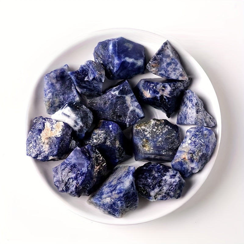 Natural Sodalite Crystal Stone 100-300g Raw Material Gravel Aromatherapy
