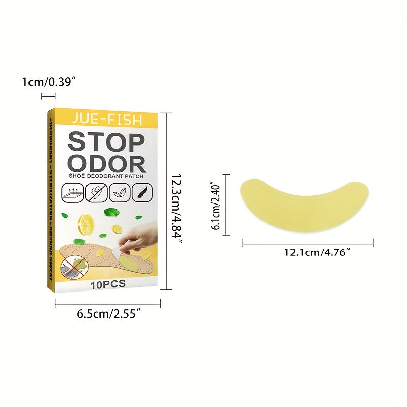 Shoe Deodorant Stickers Foot Odor Removal Patch Foot Sweat Insole Stickers