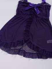  Lace Halter Dress & Panty Set