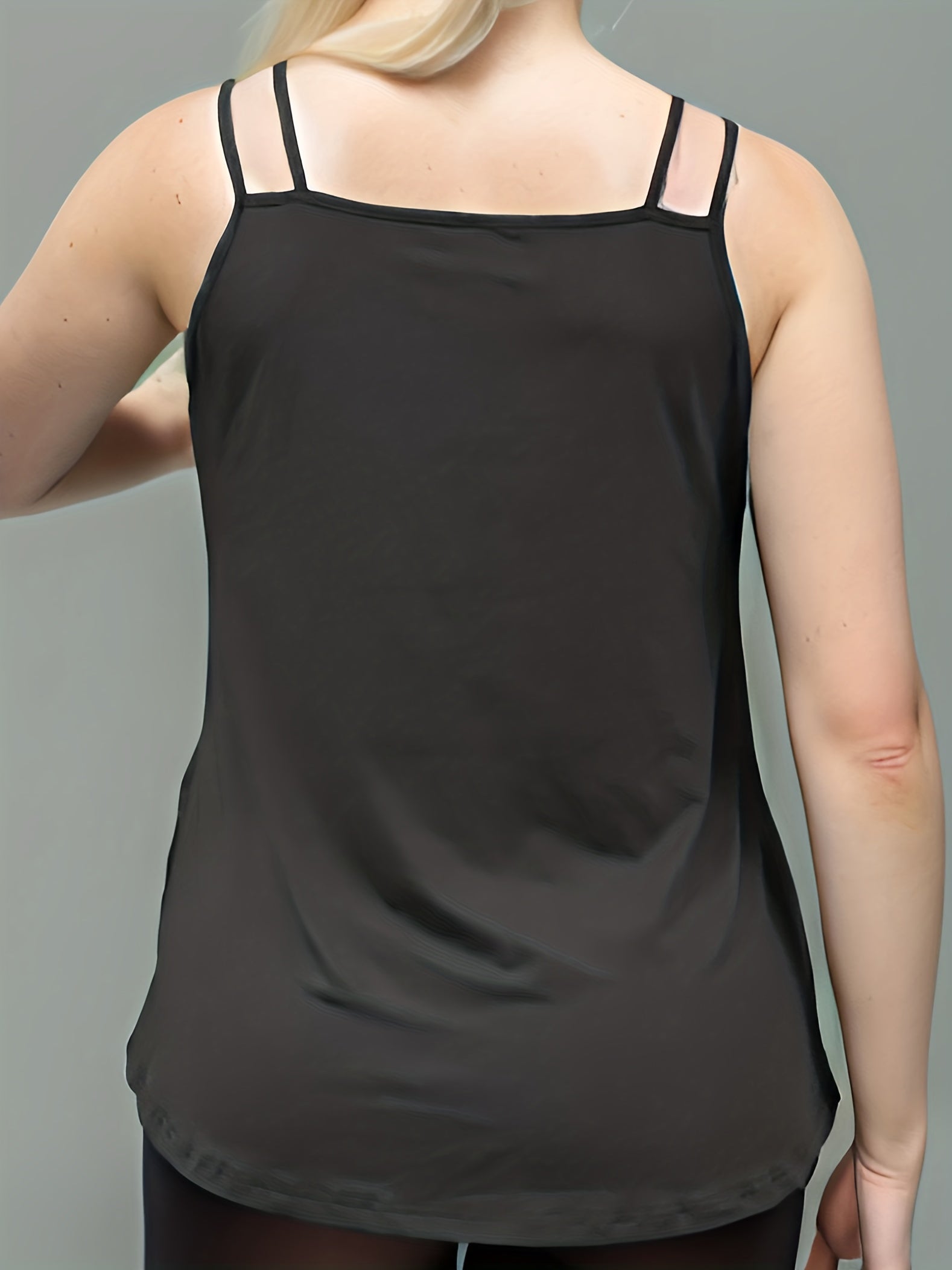  Solid Round Neck Tank Top