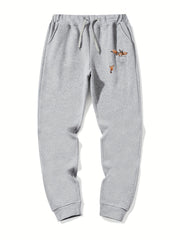 Raccoon In The Pocket Drawstring Joggers Men's Sweatpants