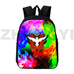 12/16 Inch Fire Garena Anime Nylon Bags Kids Cartoon Mens Book Bag