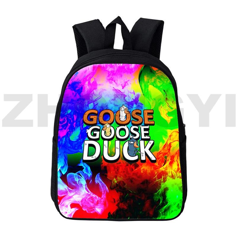 12/16 Inch Goose Goose Duck 3D Print Backpacks for Kids