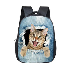 12" Galaxy Angel Cat Backpack for Kids