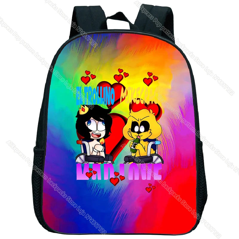12 Inch Mikecrack Los Compa Backpack Compadretes Kids School Bag