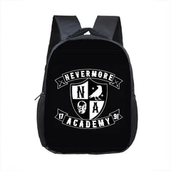 12 Inch Wednesday Addams Backpack for Nevermore Academy Kids
