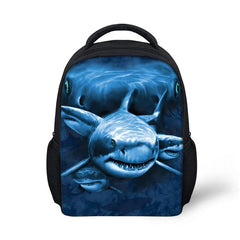 Shark Dolphin Prints Backpack Children School Bags Boys Girl Animal Schoolba