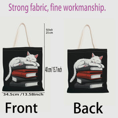 Cute Cartoon Dessert Print Tote Bag for Women