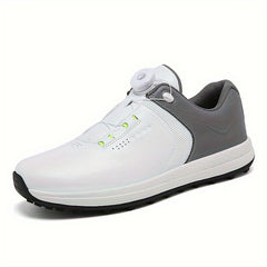 Men's Non Slip Golf Shoes with Rotating Buckle & Shock Absorption