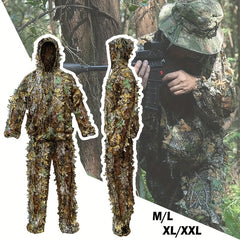 3D Leafy Camouflage Ghillie Suit for Outdoor Game & Halloween