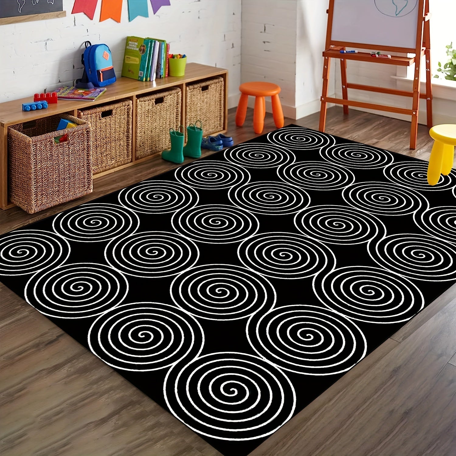 Elementary Children's Classroom Seating Rug Machine Washable