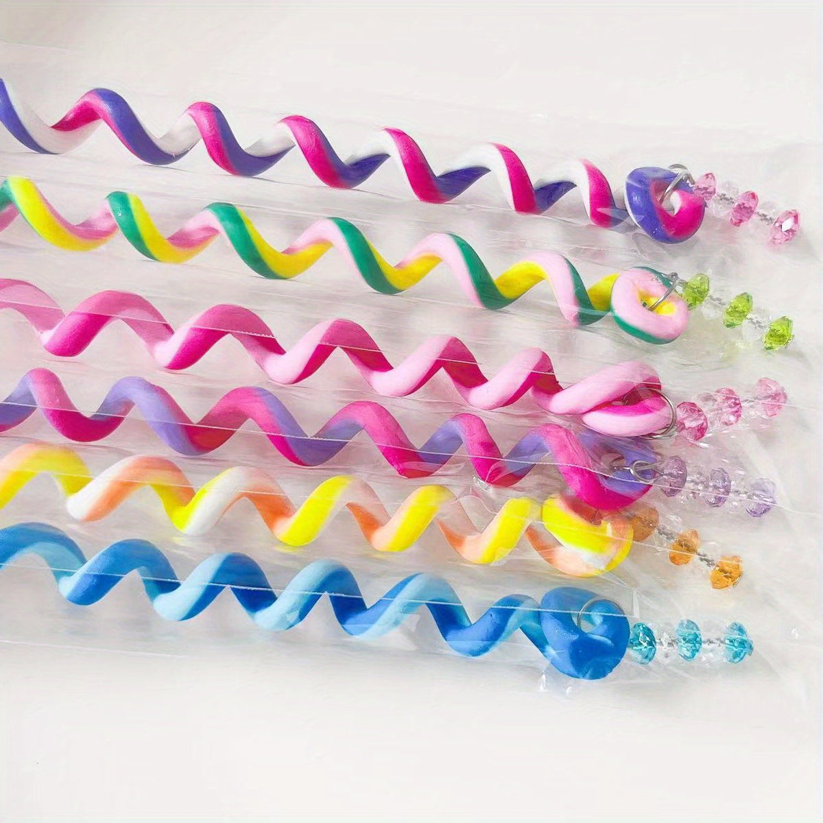 6pcs Colorful Crystal Headbands for Girls